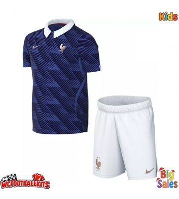 France Replica Home Stadium Kit for Kids World Cup 2026 Short Sleeve (+ pants)